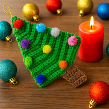 Crochet Christmas Tree Ornament PDF Pattern for Handmade Holiday Decor Gift Idea