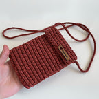 Crochet Crossbody Bag Pattern PDF, Textured Mini Shoulder Purse, Everyday Phone Pouch