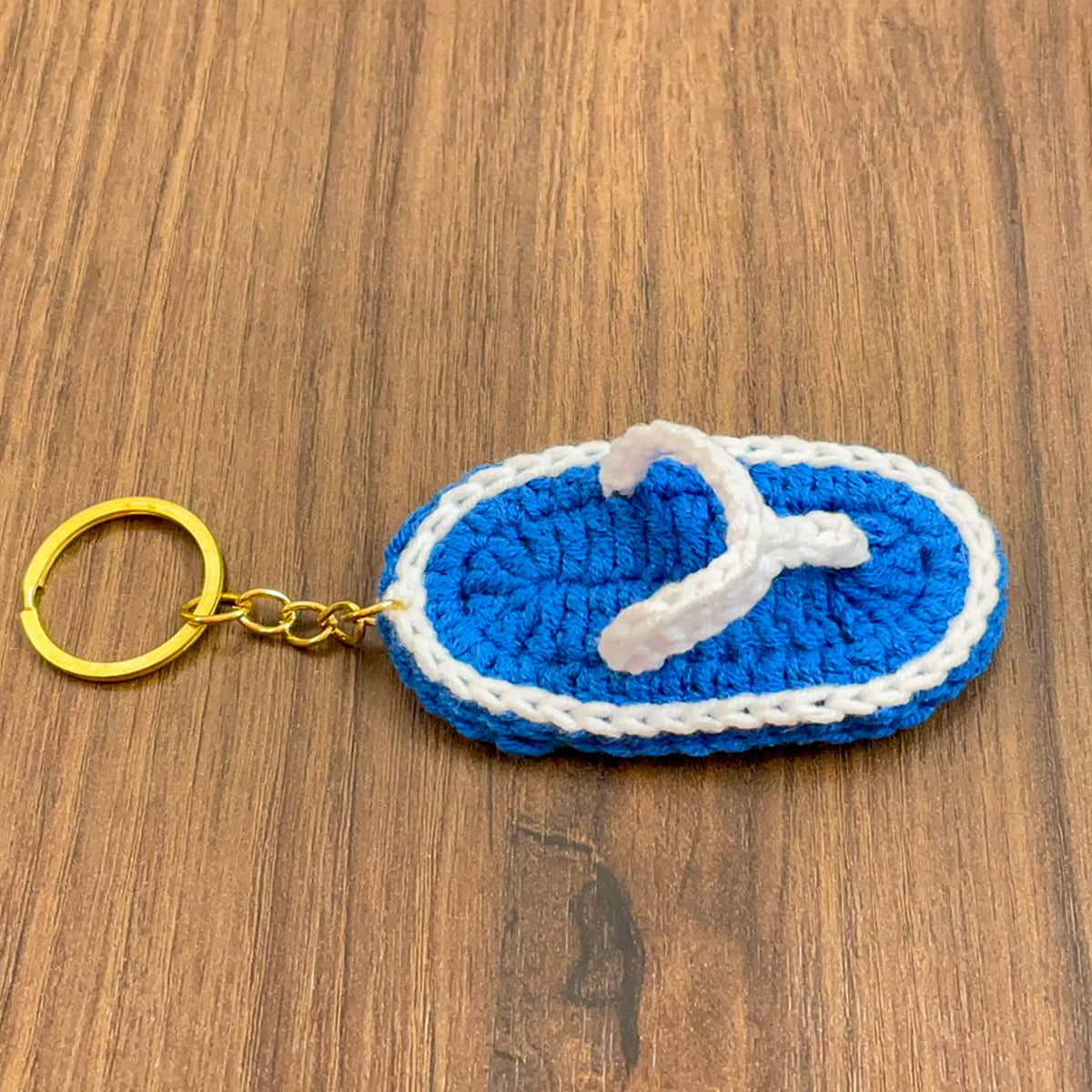 Crochet Flip Flop Keychain Pattern PDF, Mini Sandal Charm Tutorial, Summer Bag Accessory
