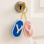 Crochet Flip Flop Keychain Pattern PDF, Mini Sandal Charm Tutorial, Summer Bag Accessory