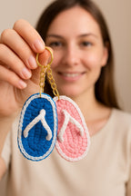 Crochet Flip Flop Keychain Pattern PDF