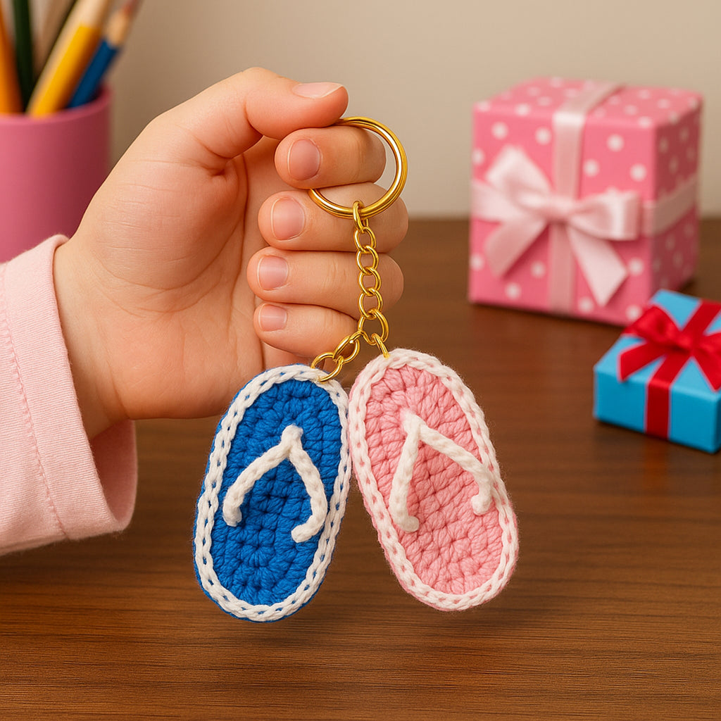 Crochet Flip Flop Keychain Pattern PDF - image 2