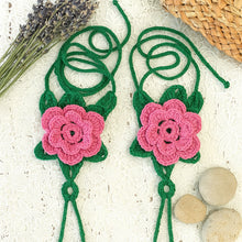 Crochet Flower Barefoot Sandals Pattern PDF, Lace Up Beach Foot Jewelry Design