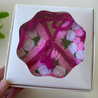 Crochet Granny Square Bag Pattern PDF, Handmade Puff Flower Floral Shoulder Bag Tutorial