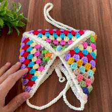 Crochet Granny Square Bag Pattern PDF, Summer Beach Mini Bag Tutorial Download