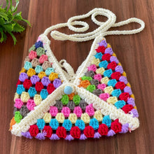 Crochet Granny Square Bag Pattern PDF, Summer Beach Mini Bag Tutorial Download