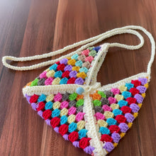 Crochet Granny Square Bag Pattern PDF, Summer Beach Mini Bag Tutorial Download