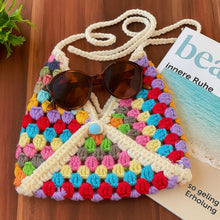 Crochet Granny Square Bag Pattern PDF, Summer Beach Mini Bag Tutorial Download