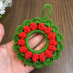 Crochet Holiday Ring Ornament Pattern – Simple PDF Christmas Decoration Guide - Hand Trendy