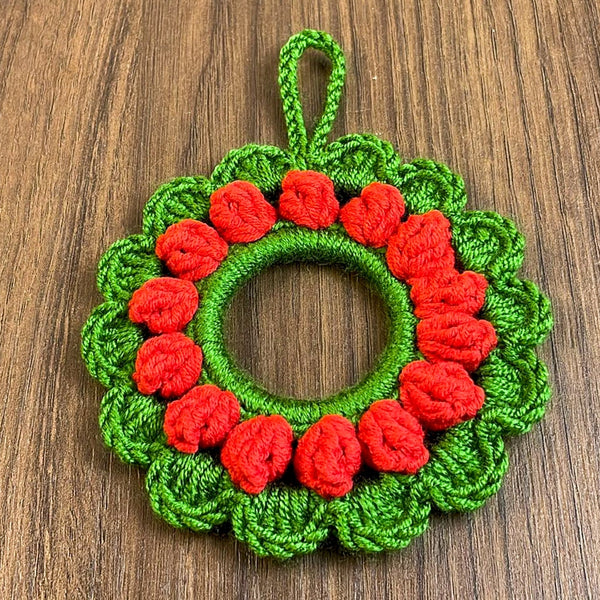 Crochet Holiday Ring Ornament Pattern – Simple PDF Christmas Decoration Guide - Hand Trendy
