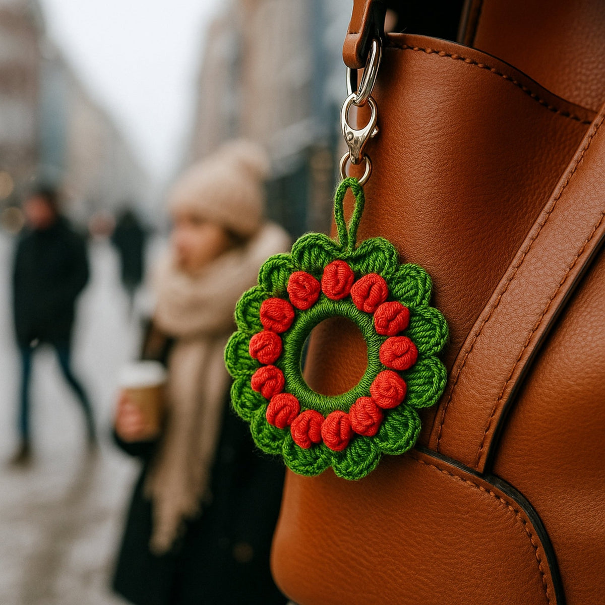 Crochet Holiday Ring Ornament Pattern – Simple PDF Christmas Decoration Guide - Hand Trendy