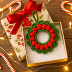 Crochet Holiday Ring Ornament Pattern – Simple PDF Christmas Decoration Guide - Hand Trendy
