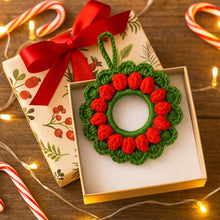 Crochet Holiday Ring Ornament Pattern – Simple PDF Christmas Decoration Guide - Hand Trendy