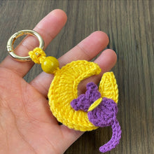 Crochet Moon Keychain Pattern PDF, Crescent Moon Bag Charm Tutorial, Cute Keyring Ornament