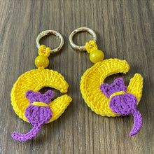 Crochet Moon Keychain Pattern PDF, Crescent Moon Bag Charm Tutorial, Cute Keyring Ornament