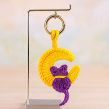 Crochet Moon Keychain Pattern PDF, Crescent Moon Bag Charm Tutorial, Cute Keyring Ornament