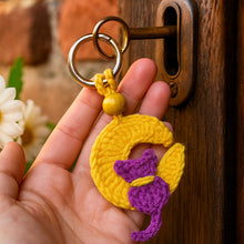 Crochet Moon Keychain Pattern PDF, Crescent Moon Bag Charm Tutorial, Cute Keyring Ornament