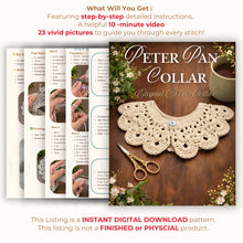 Crochet Peter Pan Collar Pattern For Detachable Vintage Style Lace Neck Accessory Design - Hand Trendy