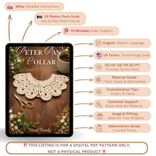 Crochet Peter Pan Collar Pattern For Detachable Vintage Style Lace Neck Accessory Design - Hand Trendy