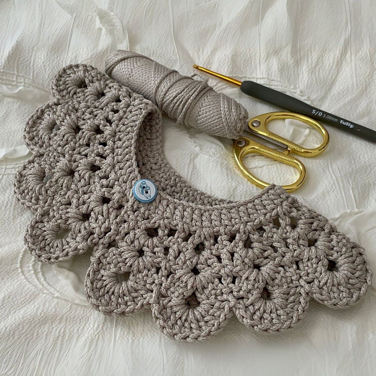 Crochet Peter Pan Collar Pattern For Detachable Vintage Style Lace Neck Accessory Design - Hand Trendy