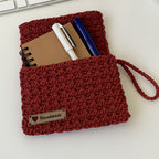 Crochet Pouch Pattern PDF Wallet Organizer Drawstring Phone Card Coin Holder