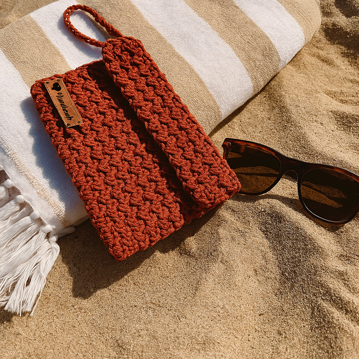 Crochet Pouch Pattern PDF Wallet Organizer Drawstring Phone Card Coin Holder