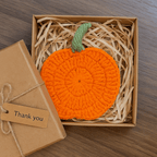 Crochet Pumpkin Coaster Pattern For Fall Decor – Handmade Halloween Table Ornament - Hand Trendy