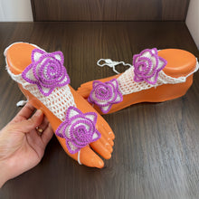 Crochet Rose Barefoot Sandals Pattern PDF, Floral Summer Beach Wedding Anklet Tutorial