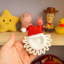 Crochet Santa Photo Frame Ornament Pattern PDF – Christmas Home Decoration Tutorial