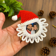Crochet Santa Photo Frame Ornament Pattern PDF – Christmas Home Decoration Tutorial