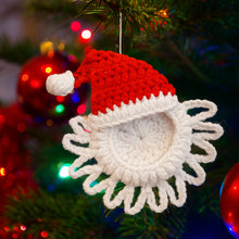 Crochet Santa Photo Frame Ornament Pattern PDF – Christmas Home Decoration Tutorial