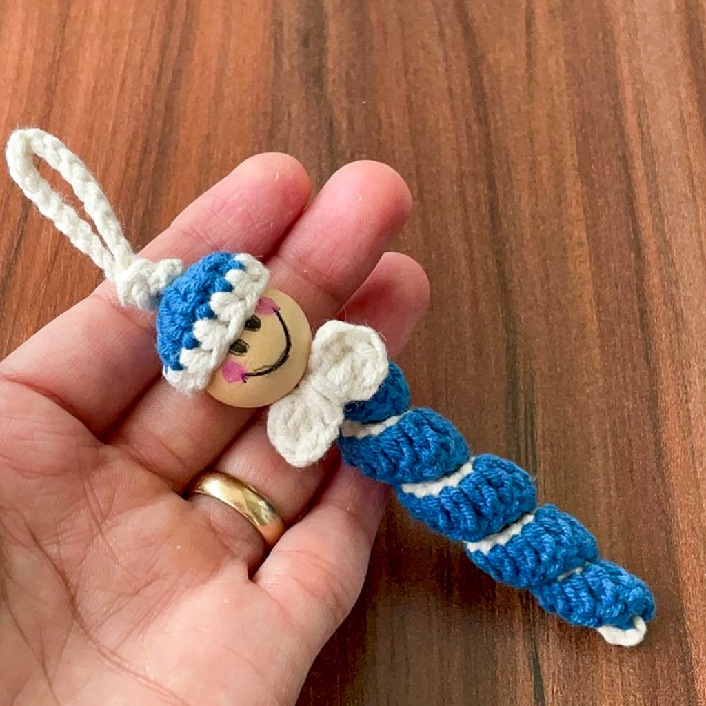 Crochet Spiral Doll Pattern PDF, Mini Hanging Toy Tutorial, Cute Twisted Body Design