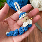 Crochet Spiral Doll Pattern PDF, Mini Hanging Toy Tutorial, Cute Twisted Body Design