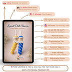 Crochet Spiral Doll Pattern PDF, Mini Hanging Toy Tutorial, Cute Twisted Body Design