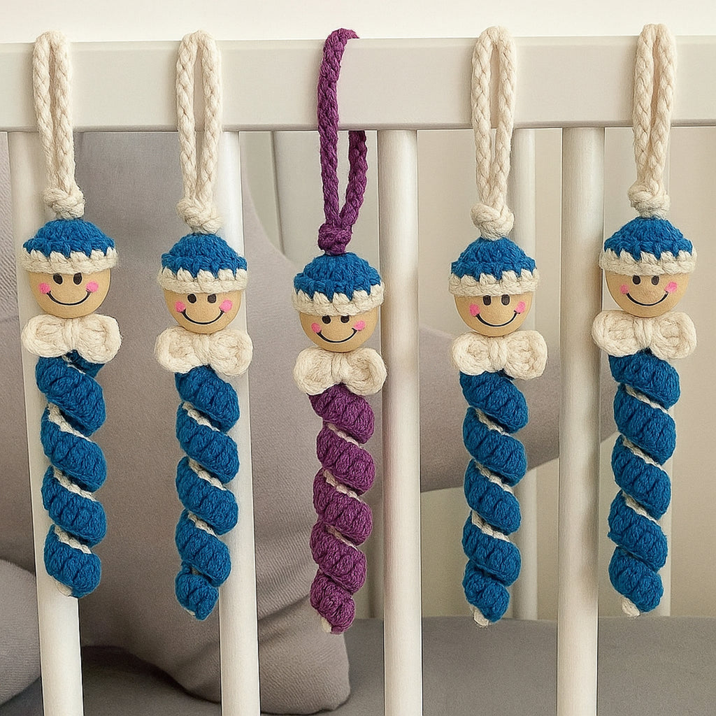 Crochet Spiral Doll Pattern PDF, Mini Hanging Toy Tutorial, Cute Twisted Body Design
