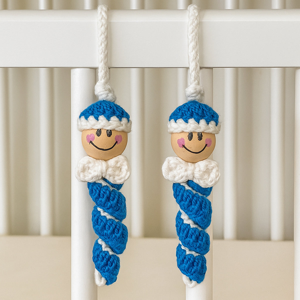 Crochet Spiral Doll Pattern PDF, Mini Hanging Toy Tutorial, Cute Twisted Body Design