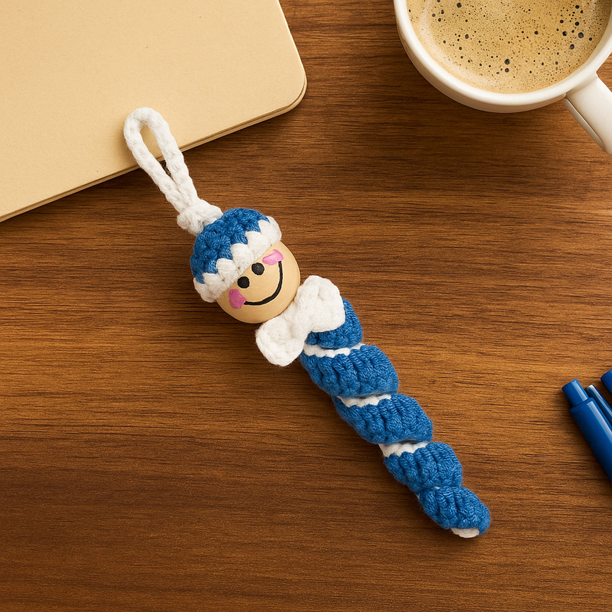 Crochet Spiral Doll Pattern PDF, Mini Hanging Toy Tutorial, Cute Twisted Body Design