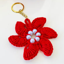 Crochet Star Flower Keychain Pattern PDF, 3D Floral Charm Tutorial, DIY Elegant Bag Accessory