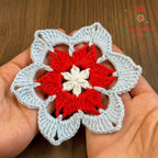 Crochet Star Motif Pattern PDF Instant Download For Geometric DIY Applique Blanket Square Home Decor - Hand Trendy