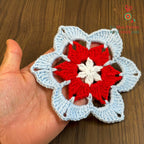 Crochet Star Motif Pattern PDF Instant Download For Geometric DIY Applique Blanket Square Home Decor - Hand Trendy