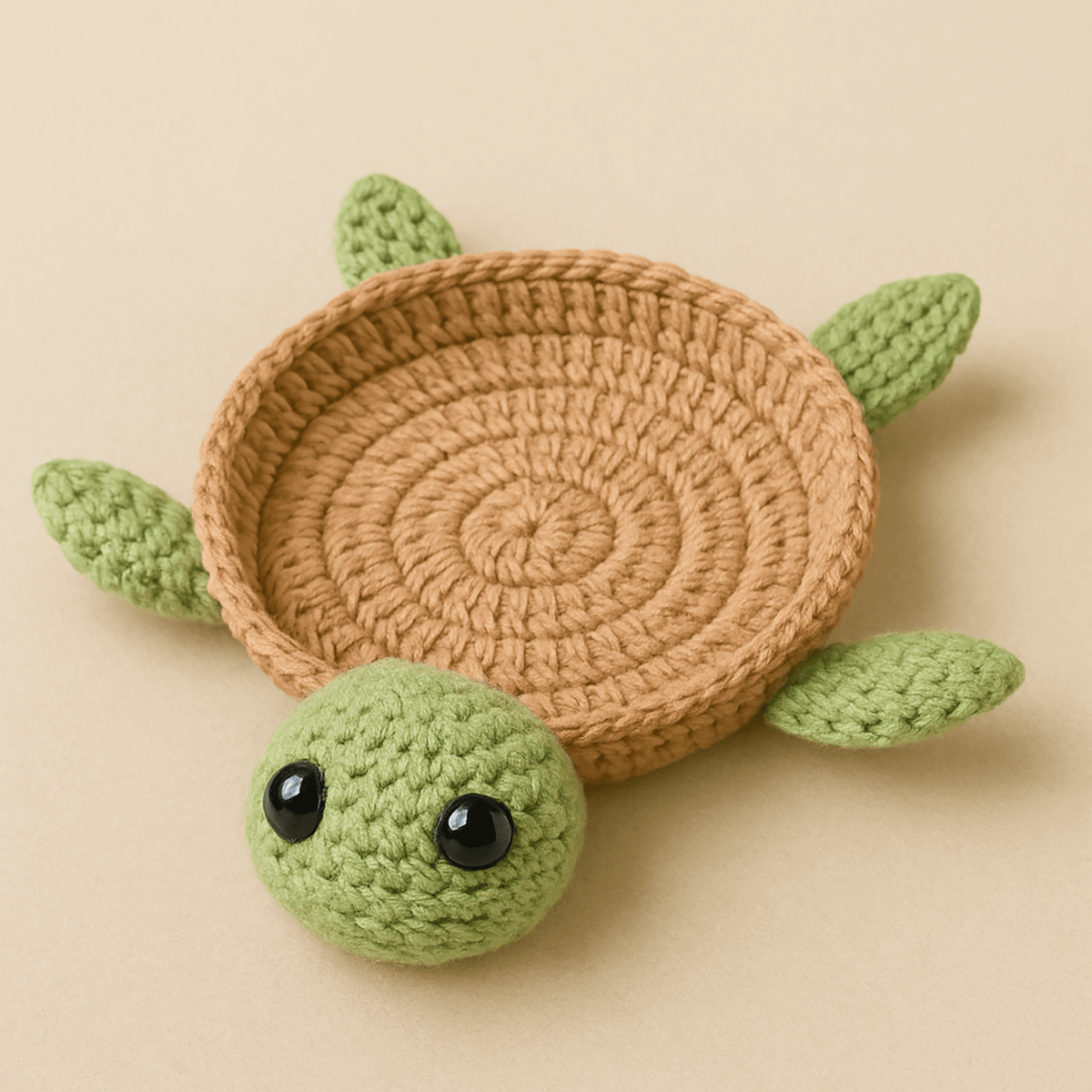 Cute Turtle Coaster Pattern PDF for Crochet Lovers, DIY Amigurumi Turtle Cup Holder Digital Download - Hand Trendy