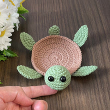 Cute Turtle Coaster Pattern PDF for Crochet Lovers, DIY Amigurumi Turtle Cup Holder Digital Download