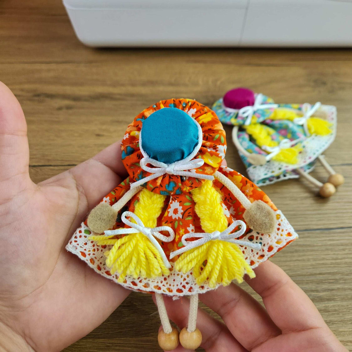 DIY Cloth Girl Magnet Sewing Pattern PDF with Step by Step Instructions - Hand Trendy