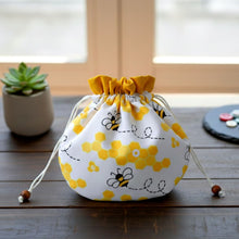 Drawstring Bag Sewing Pattern PDF For Lined Fabric Pouch Organizer Makeup Storage
