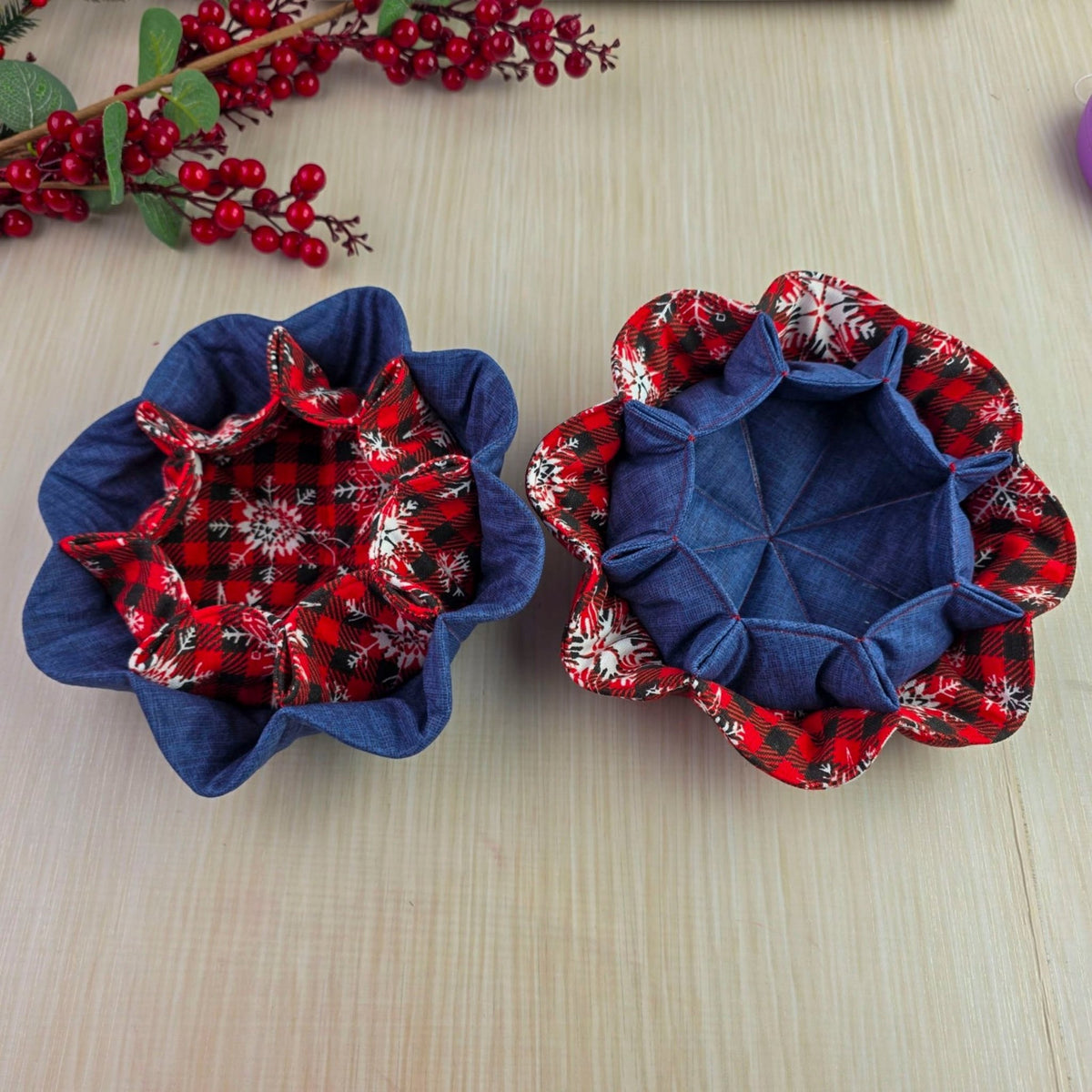 Fabric Basket Sewing Pattern For Beginners – Quilted Organizer Bowl – Multipurpose Storage Basket Sewing Tutorial - Hand Trendy