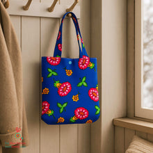 Floral Mini Tote Bag Sewing Pattern – Reversible Fabric Bag PDF Tutorial for Beginners