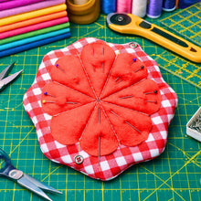 Folding Needle Case Pattern PDF Sewing Tutorial With Flower Pin Cushion Organizer For Travel