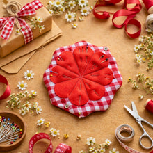 Folding Needle Case Pattern PDF Sewing Tutorial With Flower Pin Cushion Organizer For Travel