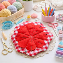Folding Needle Case Pattern PDF Sewing Tutorial With Flower Pin Cushion Organizer For Travel