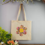 Flower Tote Bag Sewing Pattern PDF, DIY Fabric Flower Tote Bag Tutorial - Hand Trendy